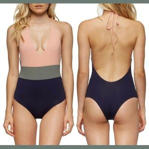 NEW $130 TAVIK Chase One-Piece Swimsuit in‎ Desert Clay [SZ XS ]